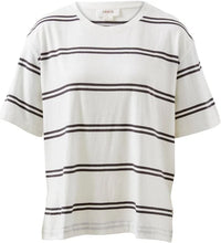 Load image into Gallery viewer, Slouchy Tee | Vanilla/Phantom Double Stripe