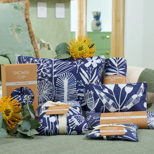 Linen Cosmetic Bag | Navy Natives