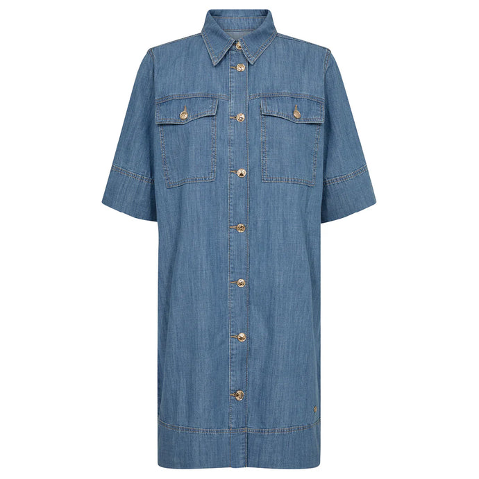 Soll Denim Dress | Mid Blue