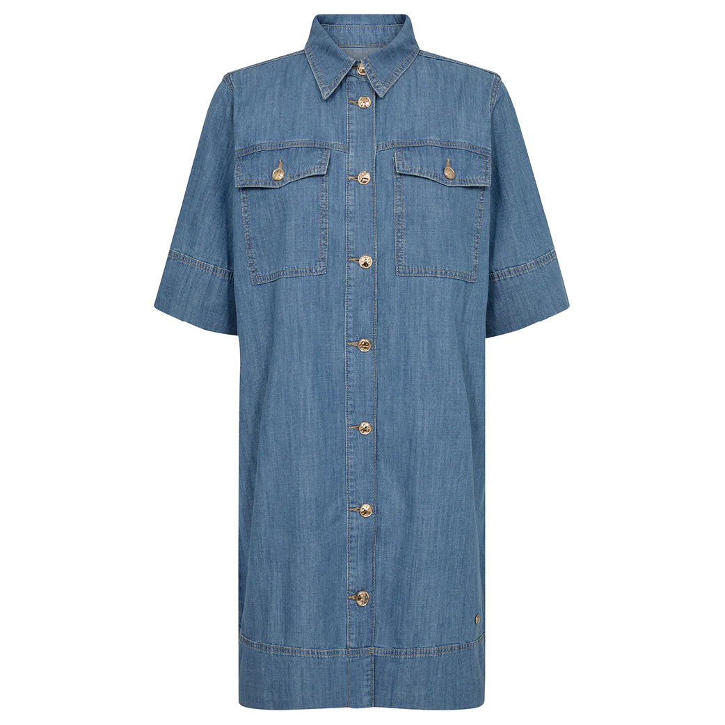 Soll Denim Dress | Mid Blue