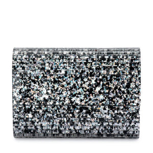 Stacer Acrylic Foldover Clutch | Black