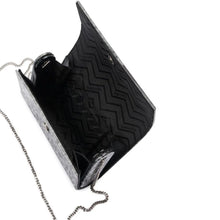 Load image into Gallery viewer, Stacer Acrylic Foldover Clutch | Black