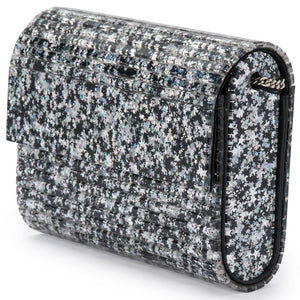 Stacer Acrylic Foldover Clutch | Black