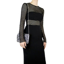 Load image into Gallery viewer, Stacer Acrylic Foldover Clutch | Black