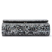 Load image into Gallery viewer, Stacer Acrylic Foldover Clutch | Black