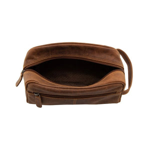 Corso Leather Wash Bag