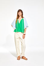 Load image into Gallery viewer, Lita Zephyr Top | Green &amp; Blue