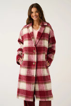 Load image into Gallery viewer, Greta Coat | Berry Check