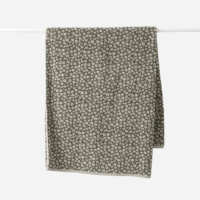 Forget Me Not Cotton Bath Towel l Ivy/Oat