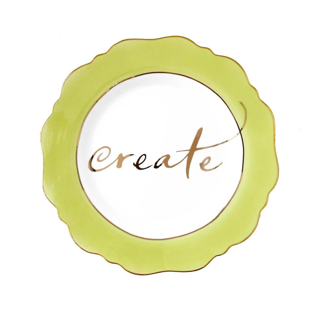 Side Plate Pale Green 'Create'