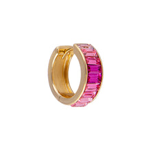 Load image into Gallery viewer, Pink Ombre Midi Hoops