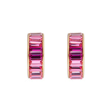 Load image into Gallery viewer, Pink Ombre Midi Hoops