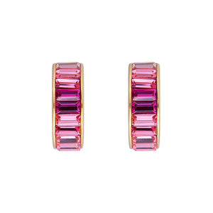Pink Ombre Midi Hoops