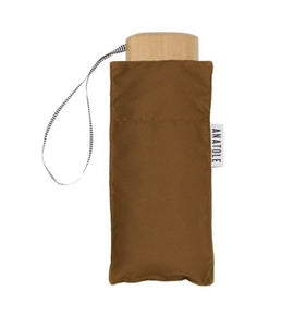 Caramel brown Micro-umbrella | Augustine