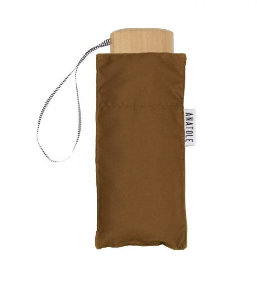 Caramel brown Micro-umbrella | Augustine