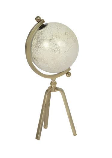 Cream Gold Globe