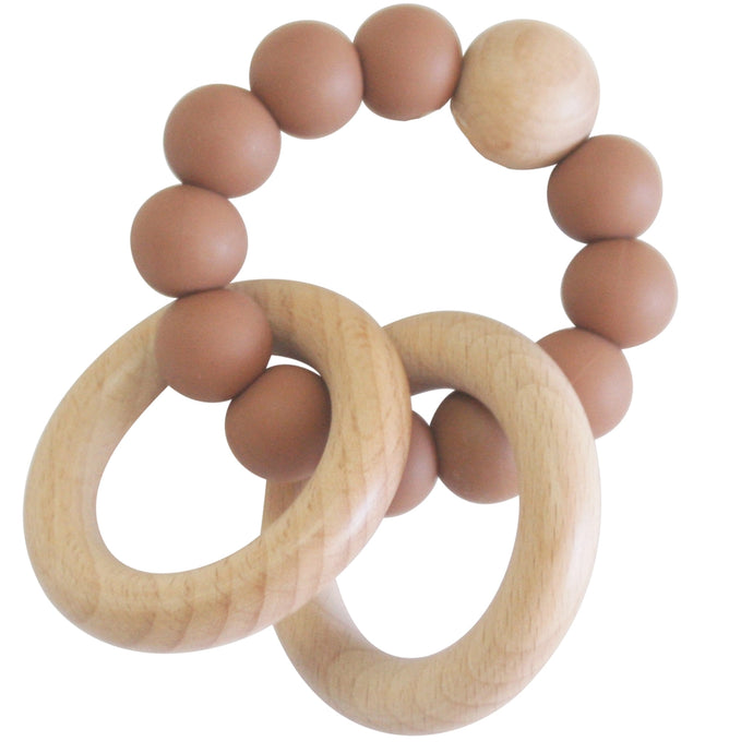 Beechwood Teether Ring Set | Cinnamon