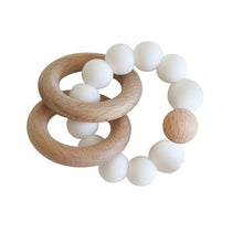 Load image into Gallery viewer, Beechwood Teether Rings Set | Milk