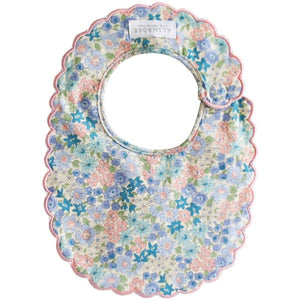 Scallop Bib | Liberty Blue
