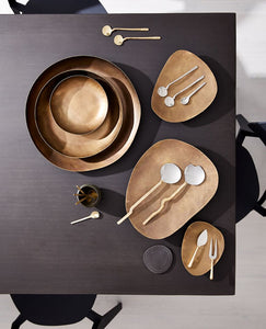 Dante Brass Condiment Spoon - Set of 4