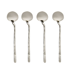 Dante Nickel Condiment Spoon | Set of 4
