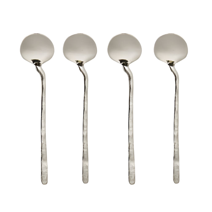Dante Nickel Condiment Spoon | Set of 4