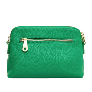 Burbank Crossbody | Green Pebble